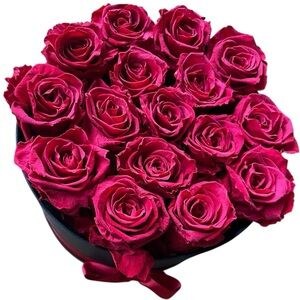 Forever roses Bouquet in box with ribbon